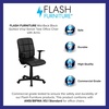 image:imageFlash Furniture Clayton MidBack Black Quilted Vinyl Swivel Task Office Chair with ArmsBlack