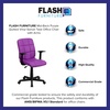 image:imageFlash Furniture Clayton MidBack Black Quilted Vinyl Swivel Task Office Chair with ArmsPurple