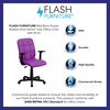 image:imageFlash Furniture Clayton MidBack Black Quilted Vinyl Swivel Task Office Chair with ArmsPurple