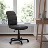 image:imageFlash Furniture Clayton MidBack Purple Quilted Vinyl Swivel Task Office ChairBlack