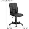 image:imageFlash Furniture Clayton MidBack Purple Quilted Vinyl Swivel Task Office ChairBlack