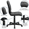 image:imageFlash Furniture Clayton MidBack Purple Quilted Vinyl Swivel Task Office ChairBlack