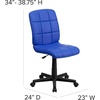 image:imageFlash Furniture Clayton MidBack Purple Quilted Vinyl Swivel Task Office ChairBlue