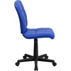 image:imageFlash Furniture Clayton MidBack Purple Quilted Vinyl Swivel Task Office ChairBlue