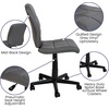 image:imageFlash Furniture Clayton MidBack Purple Quilted Vinyl Swivel Task Office ChairGrey