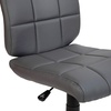 image:imageFlash Furniture Clayton MidBack Purple Quilted Vinyl Swivel Task Office ChairGrey