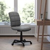image:imageFlash Furniture Clayton MidBack Purple Quilted Vinyl Swivel Task Office ChairGrey