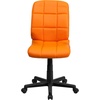 image:imageFlash Furniture Clayton MidBack Purple Quilted Vinyl Swivel Task Office ChairOrange