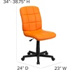 image:imageFlash Furniture Clayton MidBack Purple Quilted Vinyl Swivel Task Office ChairOrange