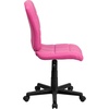 image:imageFlash Furniture Clayton MidBack Purple Quilted Vinyl Swivel Task Office ChairPink