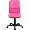 image:imageFlash Furniture Clayton MidBack Purple Quilted Vinyl Swivel Task Office ChairPink