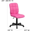 image:imageFlash Furniture Clayton MidBack Purple Quilted Vinyl Swivel Task Office ChairPink