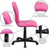 image:imageFlash Furniture Clayton MidBack Purple Quilted Vinyl Swivel Task Office ChairPink