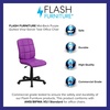 image:imageFlash Furniture Clayton MidBack Purple Quilted Vinyl Swivel Task Office ChairPurple
