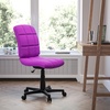 image:imageFlash Furniture Clayton MidBack Purple Quilted Vinyl Swivel Task Office ChairPurple