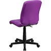 image:imageFlash Furniture Clayton MidBack Purple Quilted Vinyl Swivel Task Office ChairPurple