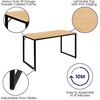 image:imageFlash Furniture Clifton Modern Office Computer Desk with Top and Bottom Storage Shelves Small Computer Desk for Home Office 28W BlackBlack