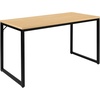 image:imageFlash Furniture Clifton Modern Office Computer Desk with Top and Bottom Storage Shelves Small Computer Desk for Home Office 28W BlackBlack