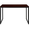 image:imageFlash Furniture Clifton Modern Office Computer Desk with Top and Bottom Storage Shelves Small Computer Desk for Home Office 28W BlackMahogany