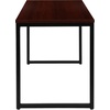 image:imageFlash Furniture Clifton Modern Office Computer Desk with Top and Bottom Storage Shelves Small Computer Desk for Home Office 28W BlackMahogany