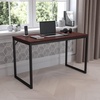 image:imageFlash Furniture Clifton Modern Office Computer Desk with Top and Bottom Storage Shelves Small Computer Desk for Home Office 28W BlackMahogany