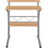 image:imageFlash Furniture Clifton Modern Office Computer Desk with Top and Bottom Storage Shelves Small Computer Desk for Home Office 28W BlackMaple