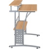image:imageFlash Furniture Clifton Modern Office Computer Desk with Top and Bottom Storage Shelves Small Computer Desk for Home Office 28W BlackMaple