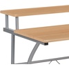 image:imageFlash Furniture Clifton Modern Office Computer Desk with Top and Bottom Storage Shelves Small Computer Desk for Home Office 28W BlackMaple
