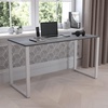 image:imageFlash Furniture Clifton Modern Office Computer Desk with Top and Bottom Storage Shelves Small Computer Desk for Home Office 28W BlackRustic Gray