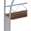image:imageFlash Furniture Clifton Modern Office Computer Desk with Top and Bottom Storage Shelves Small Computer Desk for Home Office 28W BlackRustic Walnut