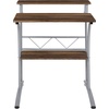 image:imageFlash Furniture Clifton Modern Office Computer Desk with Top and Bottom Storage Shelves Small Computer Desk for Home Office 28W BlackRustic Walnut