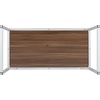 image:imageFlash Furniture Clifton Modern Office Computer Desk with Top and Bottom Storage Shelves Small Computer Desk for Home Office 28W BlackWalnut