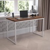 image:imageFlash Furniture Clifton Modern Office Computer Desk with Top and Bottom Storage Shelves Small Computer Desk for Home Office 28W BlackWalnut