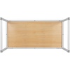 image:imageFlash Furniture Clifton Modern Office Computer Desk with Top and Bottom Storage Shelves Small Computer Desk for Home Office 28W BlackWhite