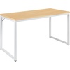 image:imageFlash Furniture Clifton Modern Office Computer Desk with Top and Bottom Storage Shelves Small Computer Desk for Home Office 28W BlackWhite