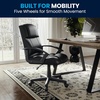 image:imageFlash Furniture Coffman Flash Fundamentals MidBack LeatherSoft Office and Gaming Chair Ergonomic Office Chair with Padded LeatherSoft Seat and Arms Black