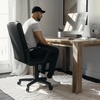 image:imageFlash Furniture Coffman Flash Fundamentals MidBack LeatherSoft Office and Gaming Chair Ergonomic Office Chair with Padded LeatherSoft Seat and Arms Black