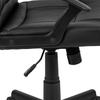 image:imageFlash Furniture Coffman Flash Fundamentals MidBack LeatherSoft Office and Gaming Chair Ergonomic Office Chair with Padded LeatherSoft Seat and Arms Black