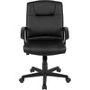 image:imageFlash Furniture Coffman Flash Fundamentals MidBack LeatherSoft Office and Gaming Chair Ergonomic Office Chair with Padded LeatherSoft Seat and Arms Black