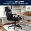 image:imageFlash Furniture Coffman Flash Fundamentals MidBack LeatherSoft Office and Gaming Chair Ergonomic Office Chair with Padded LeatherSoft Seat and Arms Black