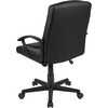 image:imageFlash Furniture Coffman Flash Fundamentals MidBack LeatherSoft Office and Gaming Chair Ergonomic Office Chair with Padded LeatherSoft Seat and Arms Black