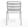 image:imageFlash Furniture Commercial Aluminum IndoorOutdoor Restaurant Stack Chair with Triple Slat BackAluminum