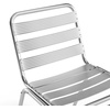 image:imageFlash Furniture Commercial Aluminum IndoorOutdoor Restaurant Stack Chair with Triple Slat BackAluminum