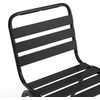 image:imageFlash Furniture Commercial Aluminum IndoorOutdoor Restaurant Stack Chair with Triple Slat BackBlack