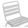 image:imageFlash Furniture Commercial Aluminum IndoorOutdoor Restaurant Stack Chair with Triple Slat BackSilver