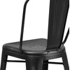 image:imageFlash Furniture Commercial Grade 24 High Black Metal IndoorOutdoor Counter Height Stool with Removable BackBlack