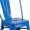 image:imageFlash Furniture Commercial Grade 24 High Black Metal IndoorOutdoor Counter Height Stool with Removable BackBlue