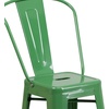 image:imageFlash Furniture Commercial Grade 24 High Black Metal IndoorOutdoor Counter Height Stool with Removable BackGreen