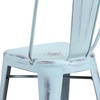 image:imageFlash Furniture Commercial Grade 24 High Black Metal IndoorOutdoor Counter Height Stool with Removable BackGreenblue