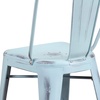 image:imageFlash Furniture Commercial Grade 24 High Black Metal IndoorOutdoor Counter Height Stool with Removable BackGreenblue